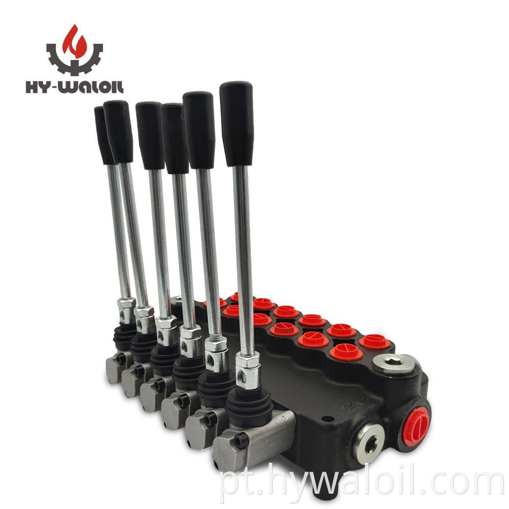 P80 6 spool directional control valve